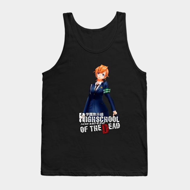 High School of the Dead (HOTD) - Asami Nakaoka Tank Top by shukomei